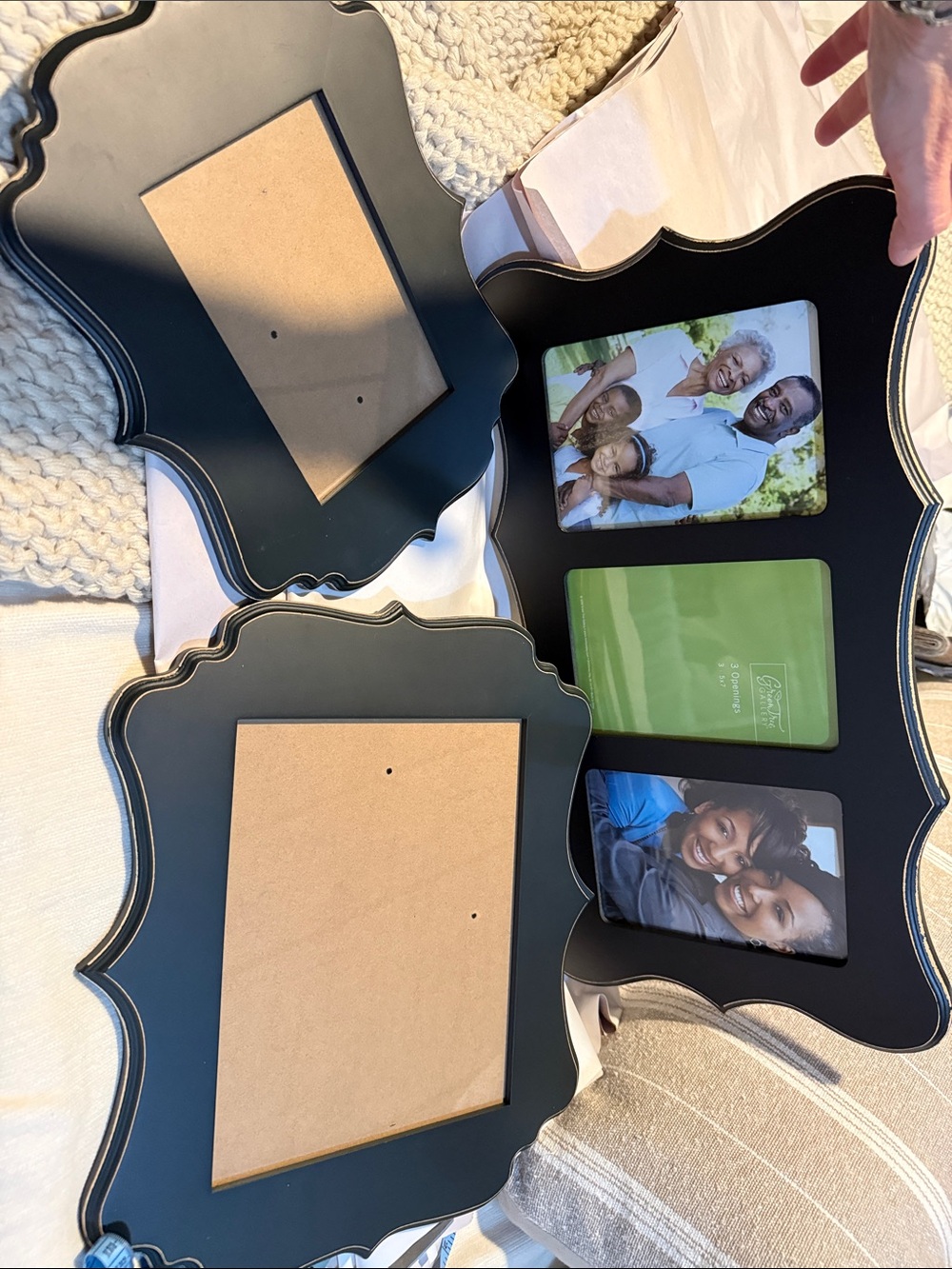 Hobby Lobby Black Scalloped Wall Picture Frame bundle